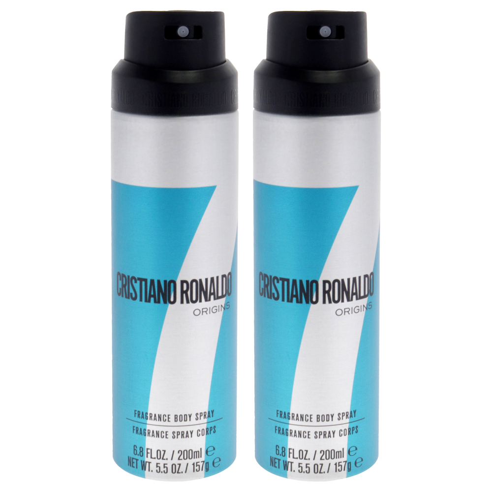 CR7 Origins by Cristiano Ronaldo for Men - 6.8 oz Body Spray - Pack of 2